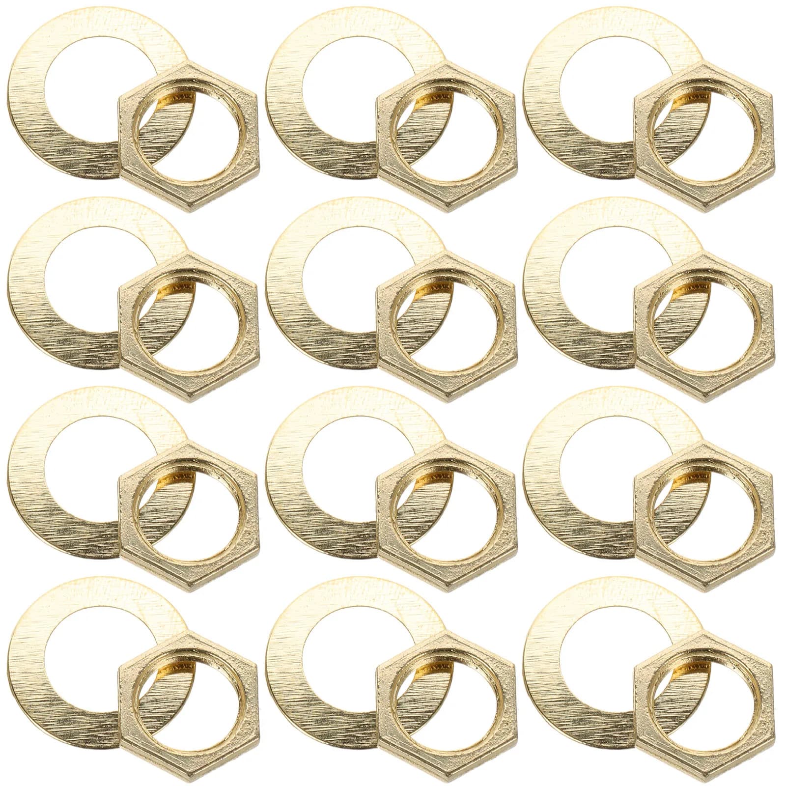 1 set accessori per orologi rondelle in gomma metallica dadi kit di sostituzione meccanismo al quarzo parti di orologio da parete fai da te meccanismo dell'orologio