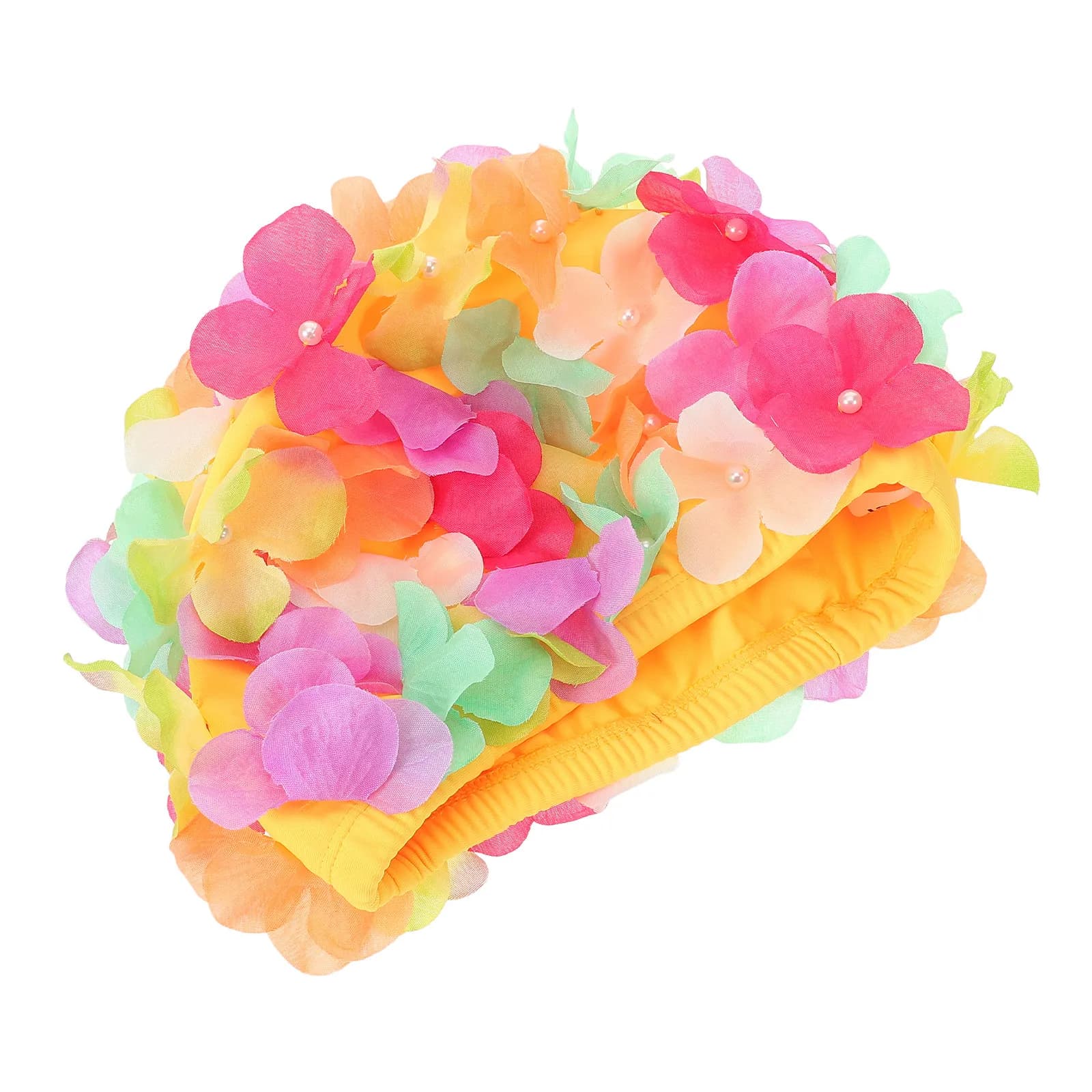 Floral Nuoto Headphone in Nylon Elastic for Women, Hair Protection, Lightweight and Comfortable for Long Hair