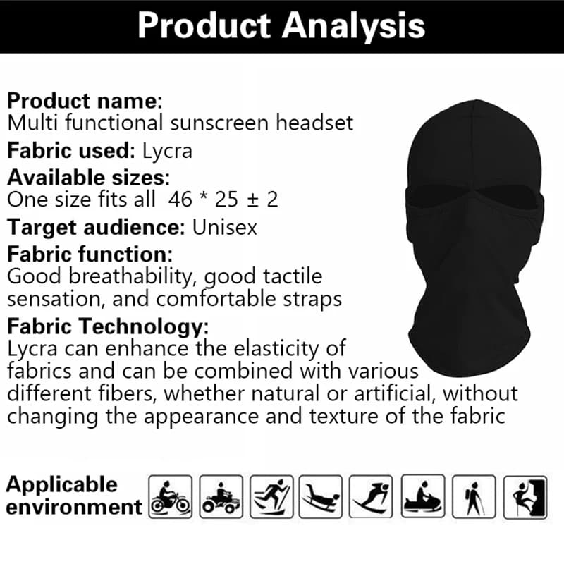 Full Face Cover Hat Balaclava Hat Special Forces Tactical CS Sun Protection Winter Ski Cycling Hat Outdoor Sports Warm Face Mask