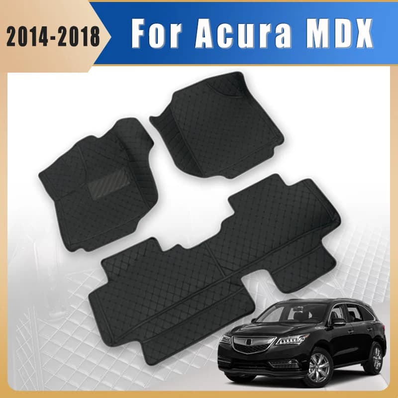 Car mats for Acura MDX 2018 2017 2016 2015 2014 (5 seats) Interior accessories Custom waterproof carpets Products