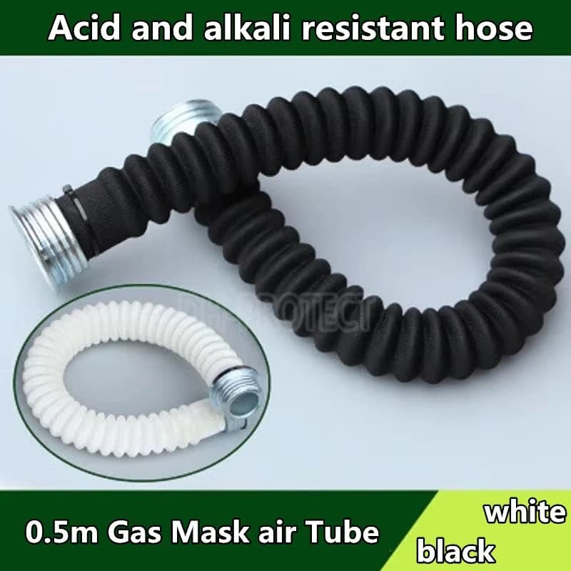 0.5m-1m Gas mask Air pipe Spray paint Breather Great vision Industry Safety Work protection Alkali acid resistant