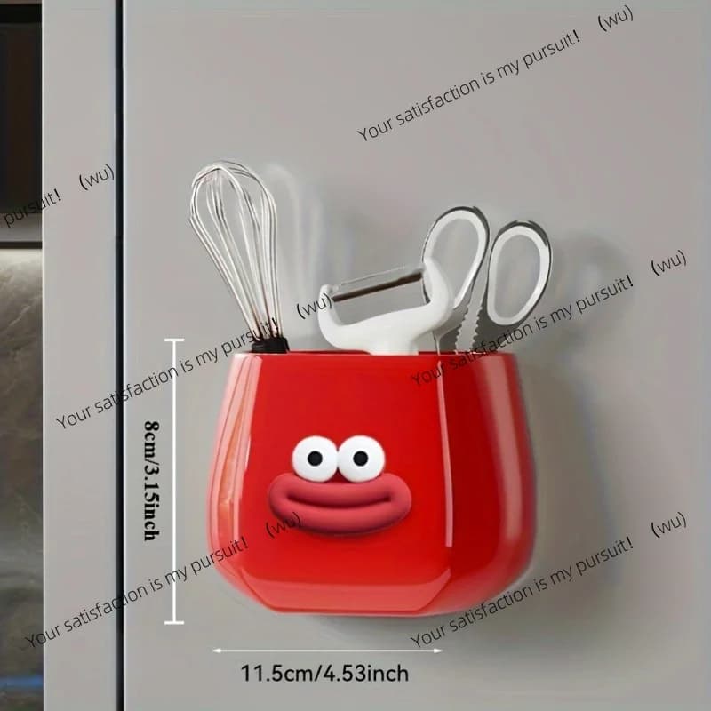 Scatola portaoggetti magnetica multifunzionale da 1 pezzo, portapenne e organizer con adesivi per scrivania da casa, matite, accessori per strumenti