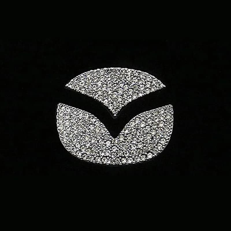 Car Flyer Logo Cover Diamond Decoration Sticker For Mazda 2 3 5 6 Axela Allegro Atenza CX3 CX7 CX9 CX30 Accessories