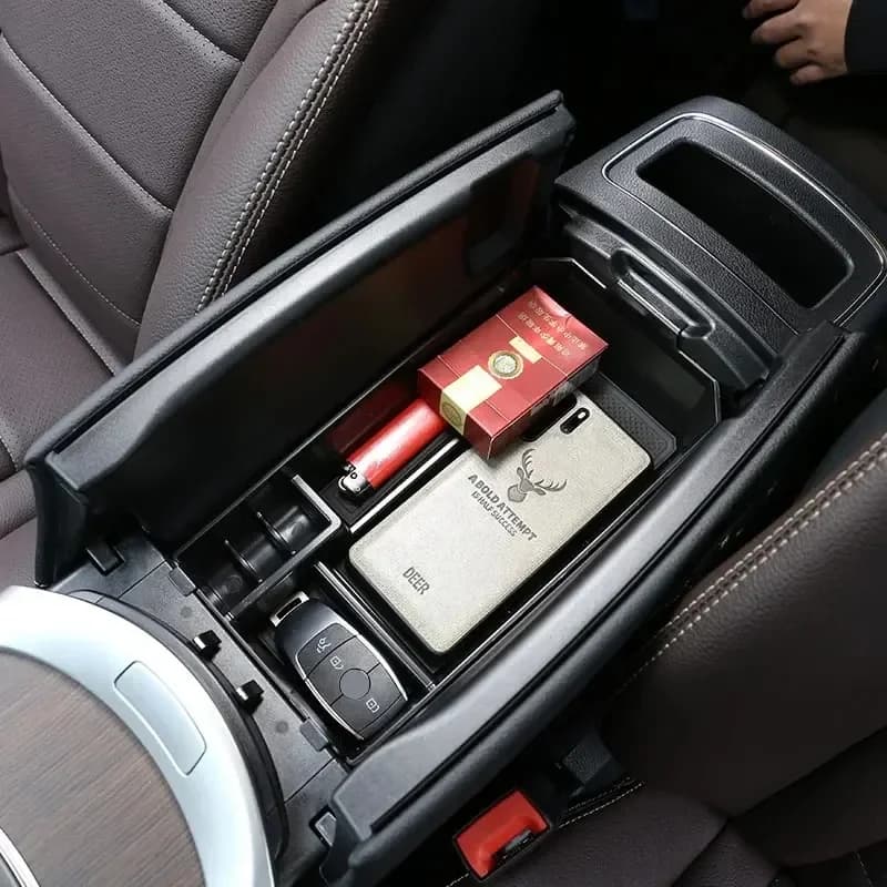 Gao Ruying For Mercedes Benz G Class W463 2019-22 ABS Black Car Central Storage Box Door Phone Glove Armrest Box Car Accessories
