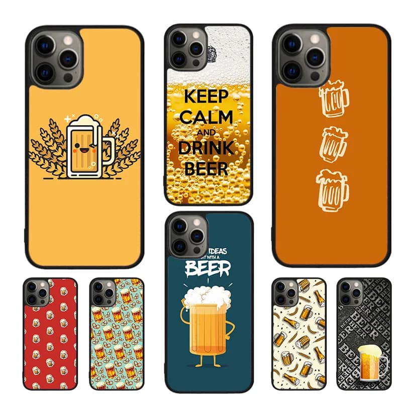 Boccale di birra Bolle di birra Custodie per cellulari Cover per iPhone 17 Air 16 15 14 12 13 11 Pro MAX apple Plus SE2020 Coque