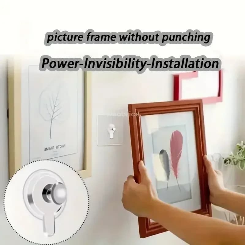 Photo Frame Hooks Storage Rack Screw Holders Door Hanger Self-Adhesive Multi-Function Gadgets Organizer Kitchen Accessorie crochet wall hook free items wall hooks