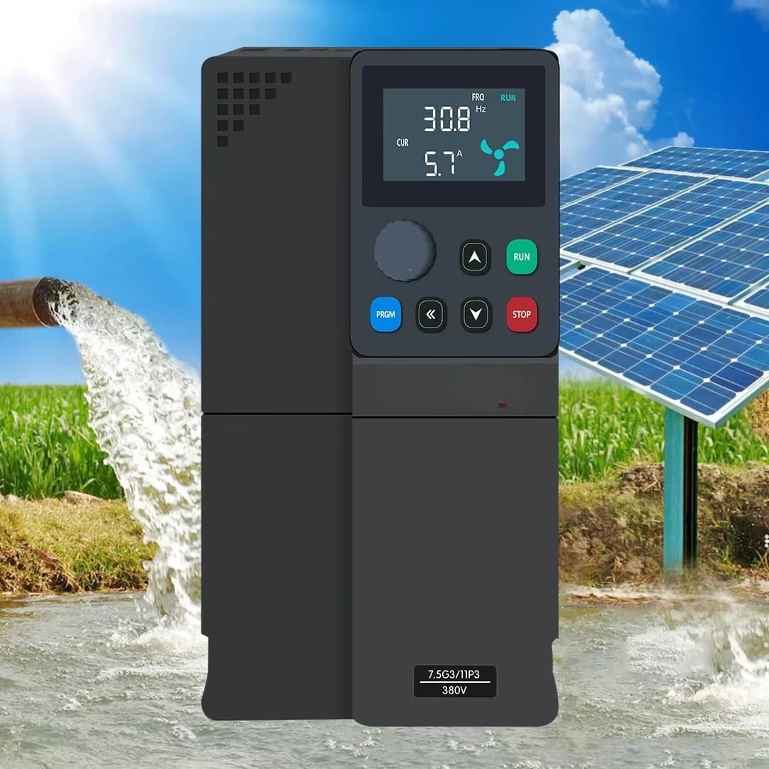 Inverter VFD Trifase 380V 7.5kw per Pompe Solari e Pannelli Fotovoltaici, Potenza 10hp, Vendita all'Ingrosso