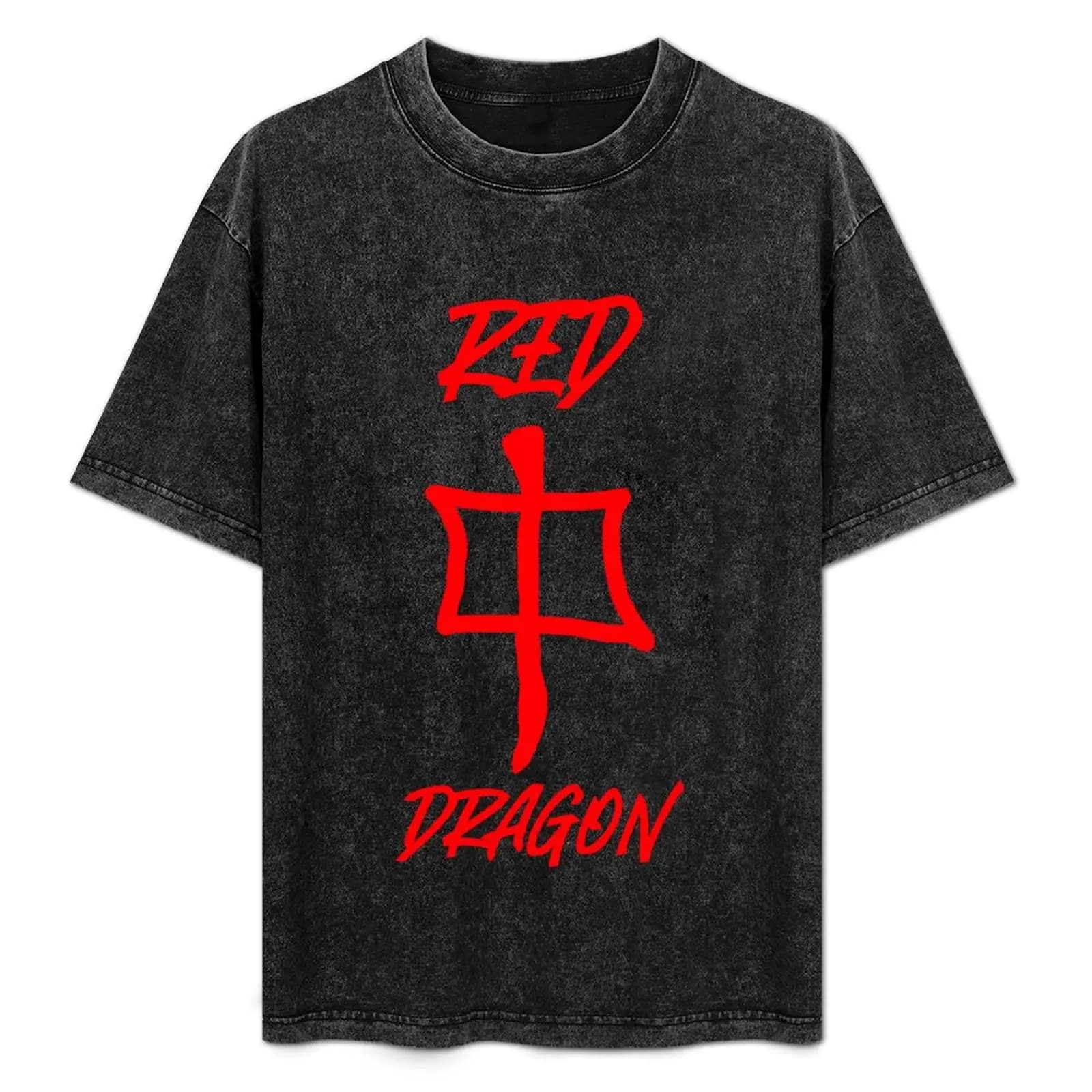 Red Dragon Mah-jong tile symbol T-Shirt Performance Workout Short Sleeve Tee