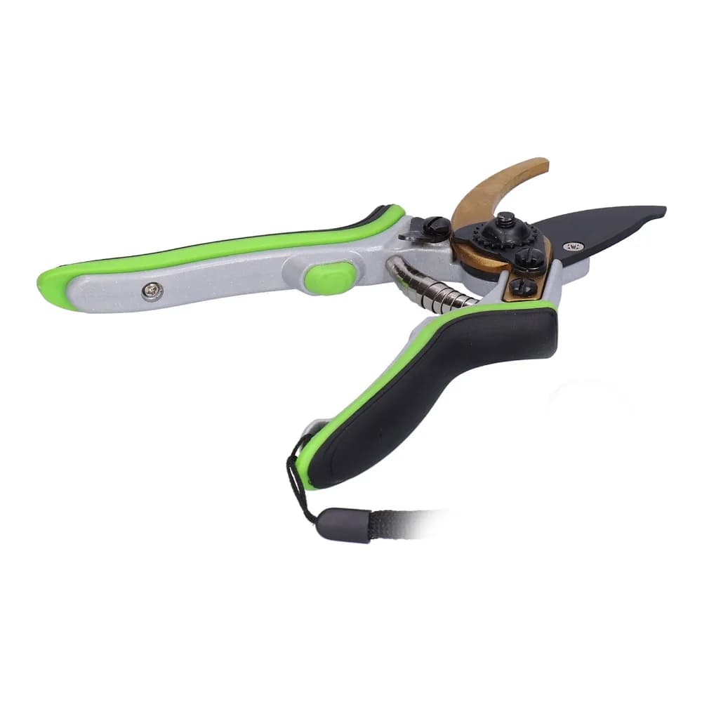 Professional Green Pruning Shears Metal Laborsaving Design Garden Scissors Ergonomic Handle Sharp Blade Hedge Clippers