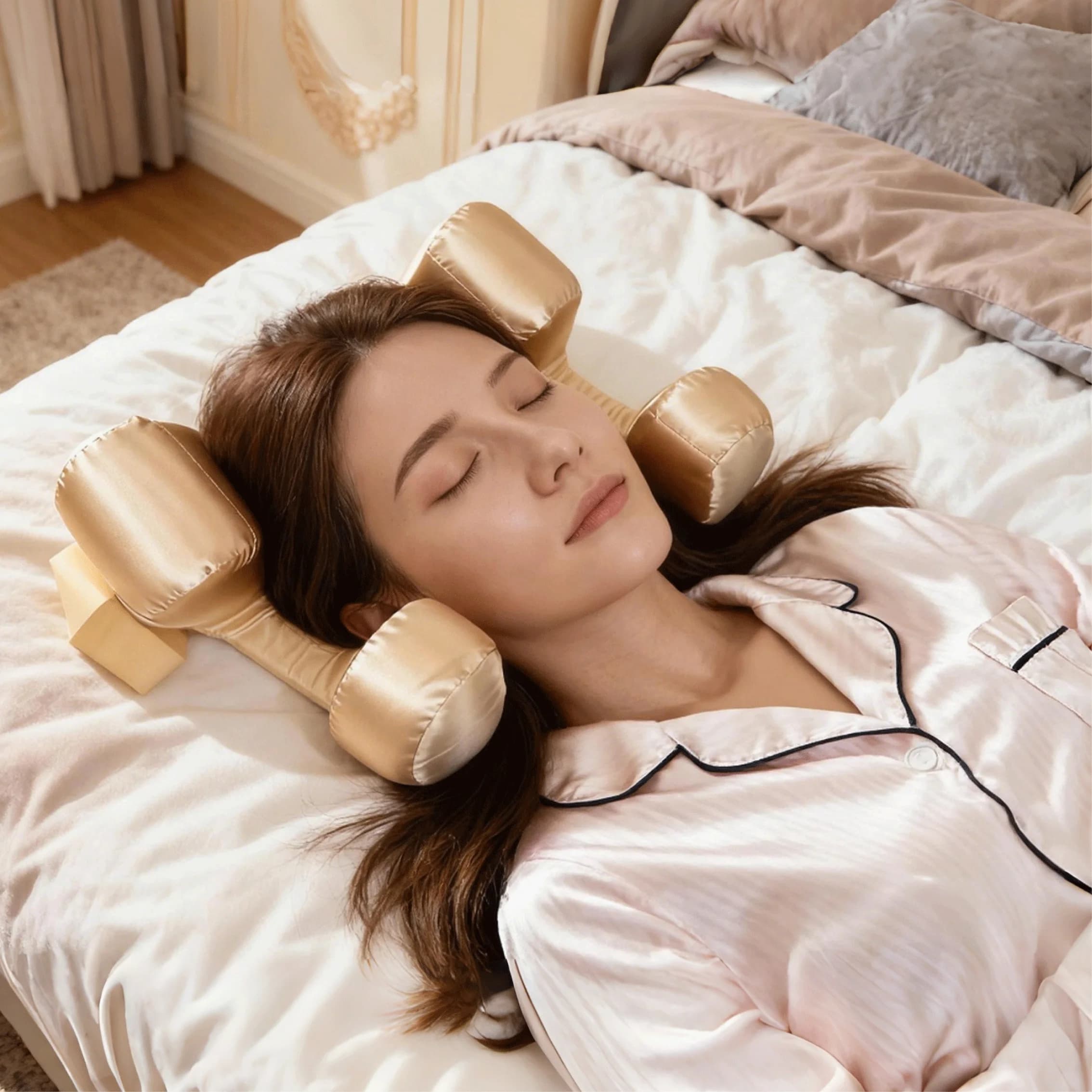 Cuscino di bellezza Cuscino per il viso perfetto Cuscino per il sonno super morbido e confortevole Cuscino per il sonno per alleviare lo stress del viso di bellezza