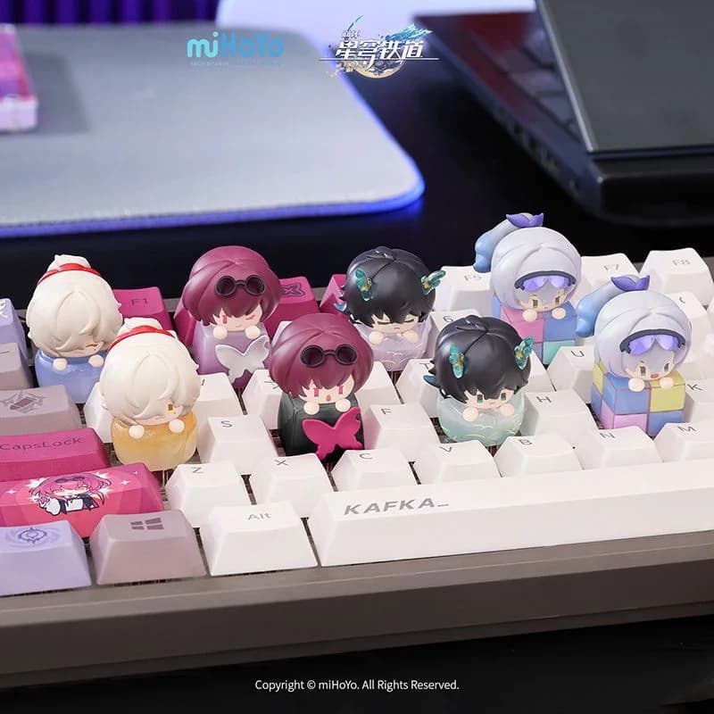 New Honkai Keycap Set: Star Rail in Mysterious Box - Official Keycaps with Graphics MX Switch, Mechanical Keyboard Decoration and Collection Gift