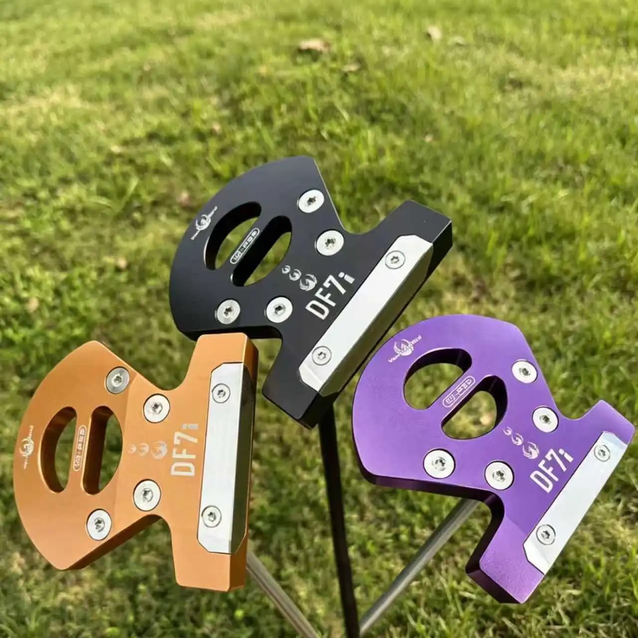 Putter da Golf in Alluminio Vermilion Bird, Putter Mallet Zero Torque ad Alto MOI per una Perfetta Stabilità della Superficie e un Allineamento Preciso