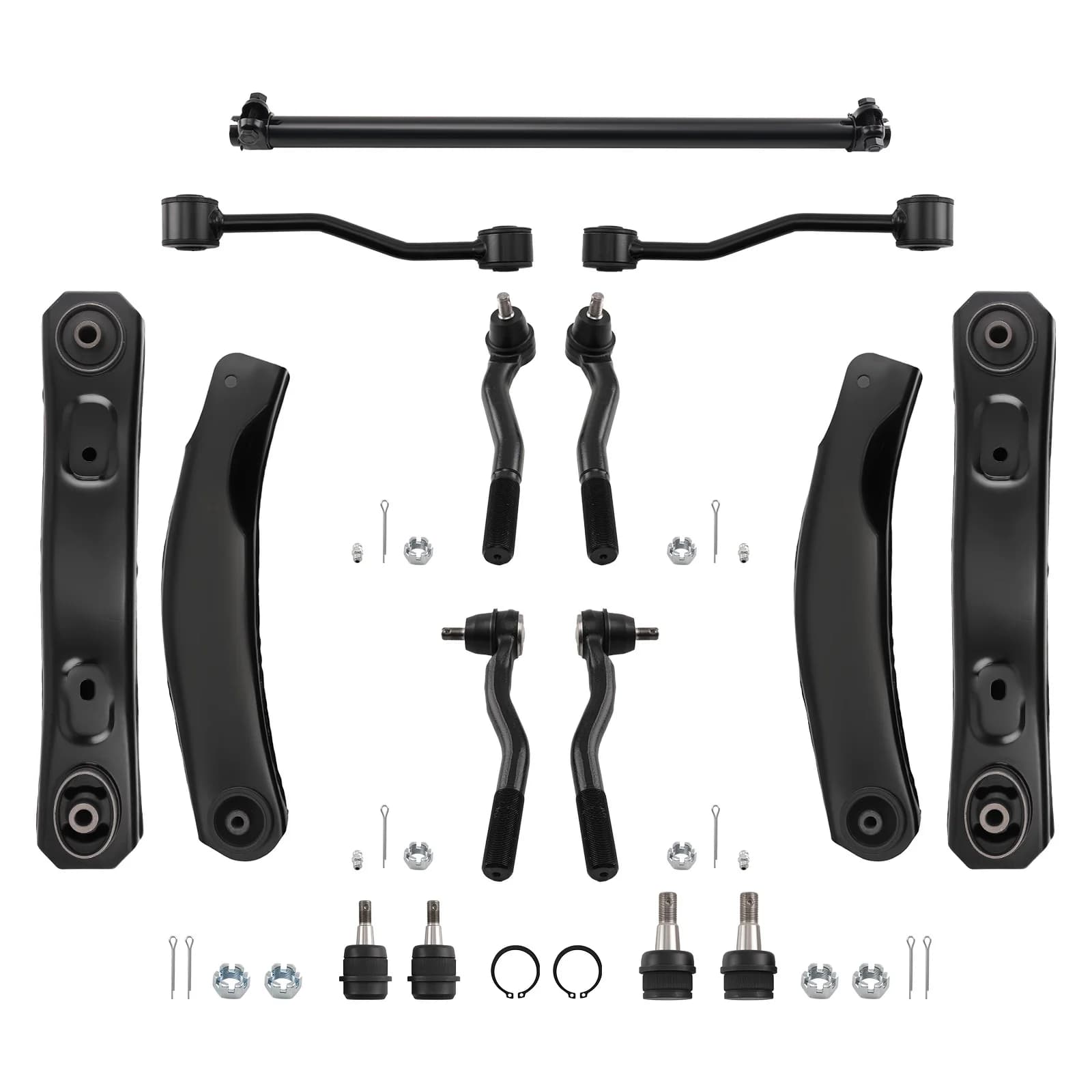 Kit Bracci di Controllo Superiori e Inferiori Anteriori e Tiranti Sterzo per Jeep Grand Cherokee WJ 1999-2004