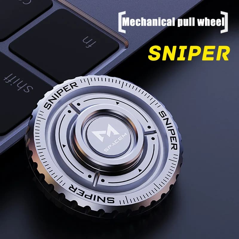 Giocattolo Meccanico EDC a Forma di Moneta - Spinner Slider in Acciaio Inossidabile, Gadget Antistress Portatile per Adulti, Regalo per l'Uso Quotidiano