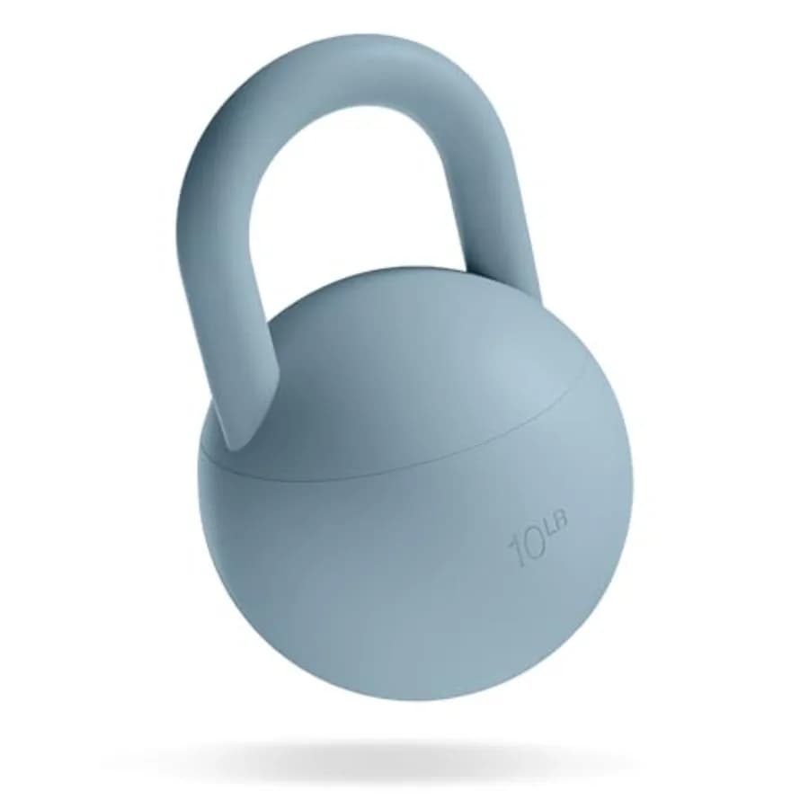 Kettlebell Morbido per Palestra Domestica da Donna - Nero - Impugnatura Antiscivolo, Base Ammortizzata Resistente agli Urti, Allenamento di Forza e Core