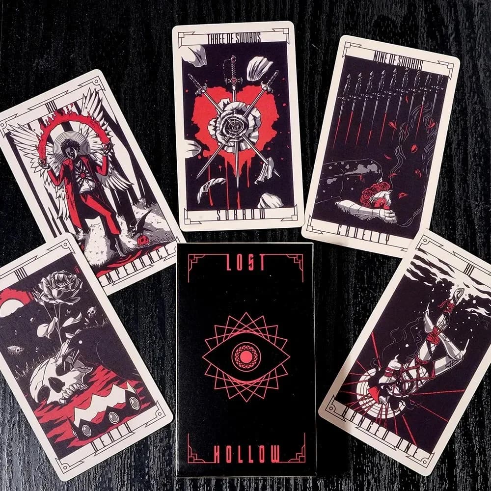 Bestseller 2026: Carte dei Tarocchi The Lost Hollow per Donne e Ragazze, Gioco da Tavolo, Tarocchi Oracolari, Astrologia per Feste, La Carta della Strega Verde