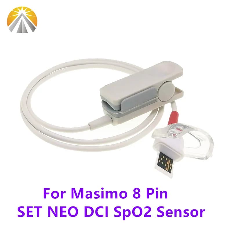 Per MA-SI-MO Tech RD Set 4003 Arcobaleno DCI-P Rosso Corto Riutilizzabile Sensore SpO2 8 Pin Bambino Adulto Pediatrico Neonato Formato SAO2 Sonda