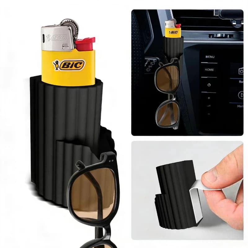 Porta rossetto universale per auto in silicone Portaoggetti portatile per piccoli oggetti Porta auto per Chap Stick, Porta balsamo per labbra per auto per ragazza