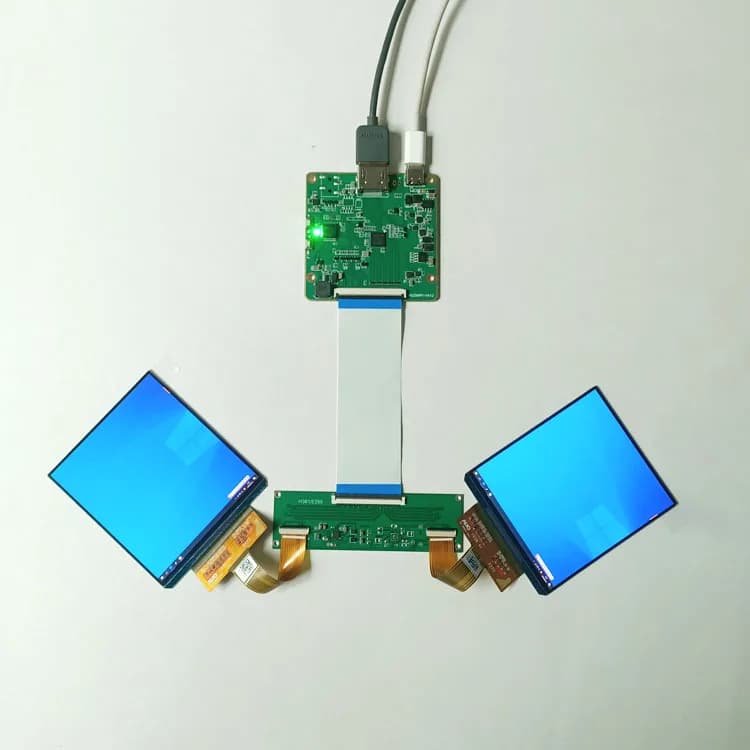 TC358870XGB Doppio Display da 3,8 pollici 2160*1080 duplicato scheda HDMI estesa rotante invecchiamento 3D Robot binoculare schermo VR AUO Cina