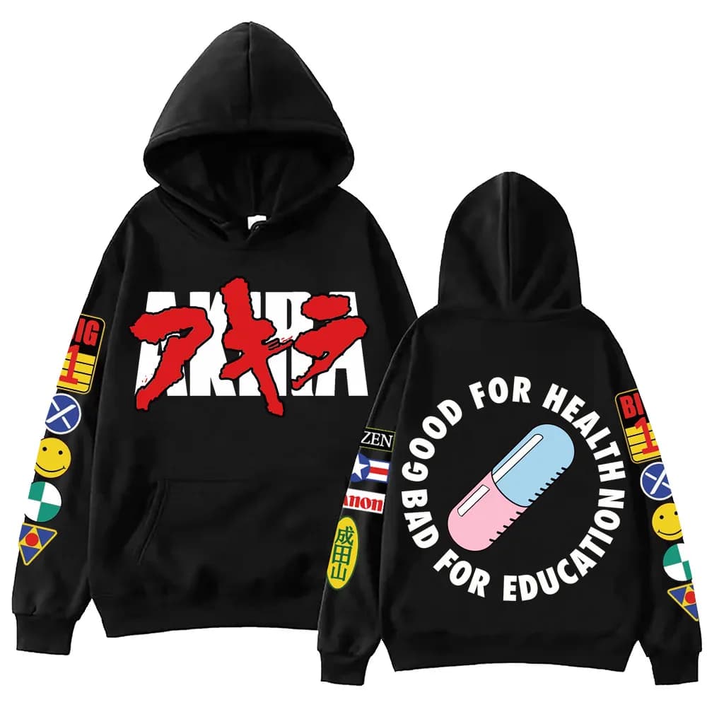 Hot Japanese Anime Akira Hoodie Man Woman Harajuku Long Sleeve Pullover Tops