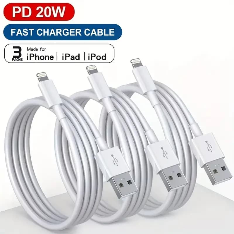 1PC 3PCS MFi Certificato Lightning TPE Cavo di Ricarica Veloce Cavo di Sincronizzazione Dati Originale Compatibile 1M 2M 3M per Iphone 14 13 12 11 Pro