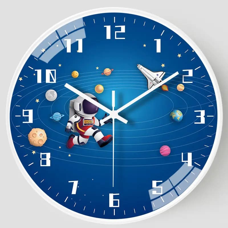 Interni Cartoon Orologi da parete Design Camere da letto Rotondo Carino Arte Murale Orologio da parete Estetico Bagno Relogio De Parede Decorazione da parete