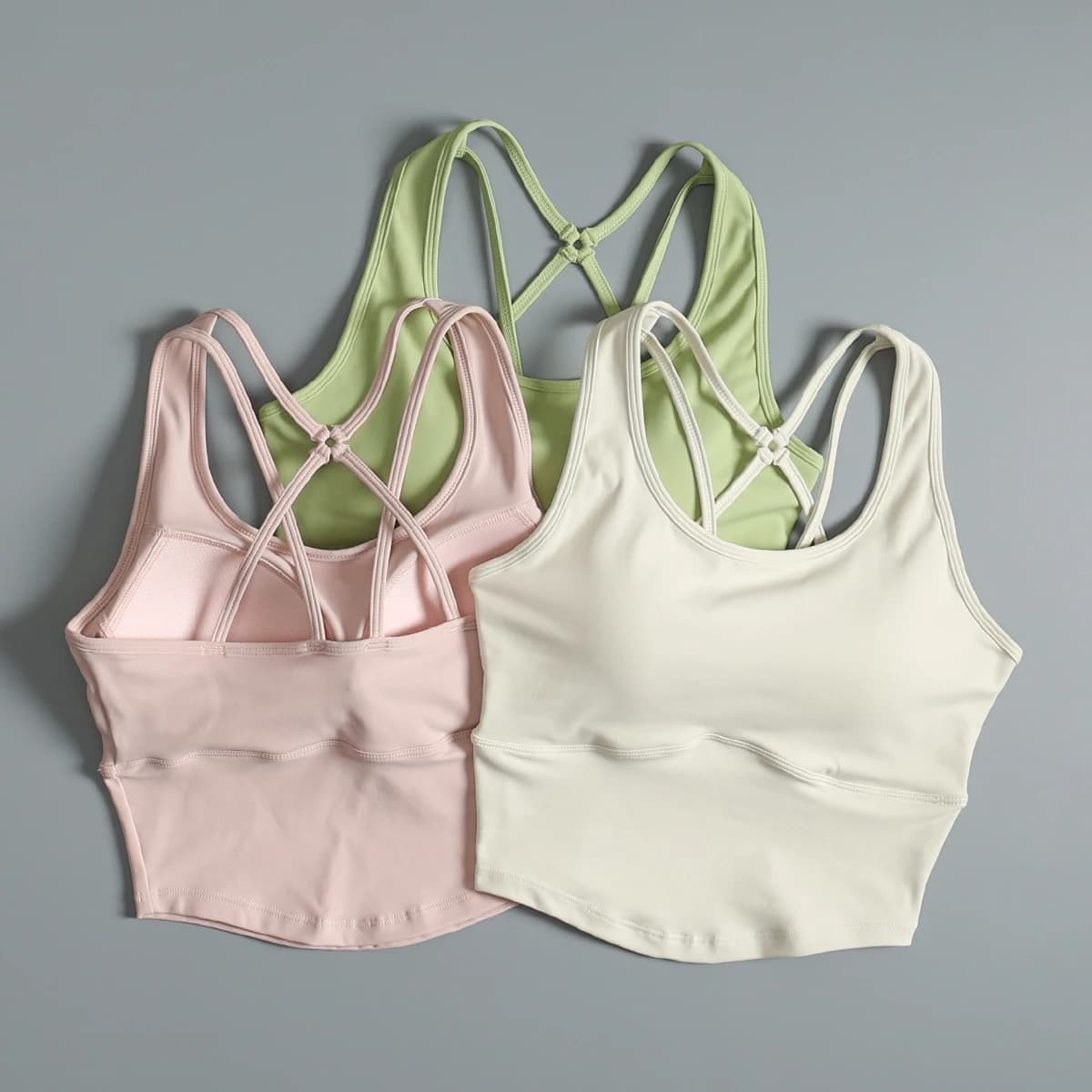 Beautiful back sexy sports lingerie women's shock collection yoga bra integrated fitness workout belt slim vest