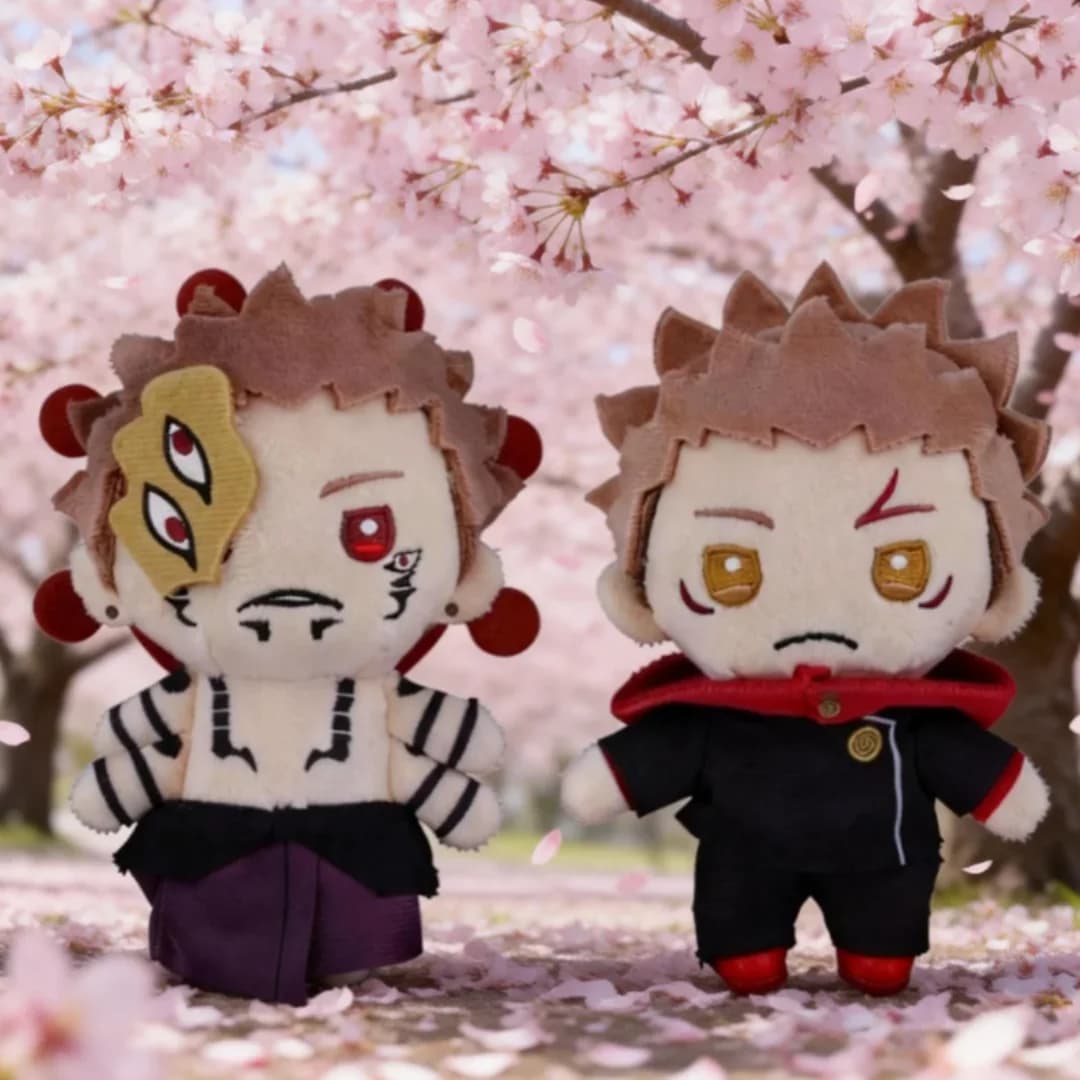 Peluche Cartoon Jujutsu Kaisen da 12CM, Simpatico Personaggio Anime Ryōmen Sukuna Toge Omori, Ciondolo Decorativo per Stanza, Regalo di Compleanno