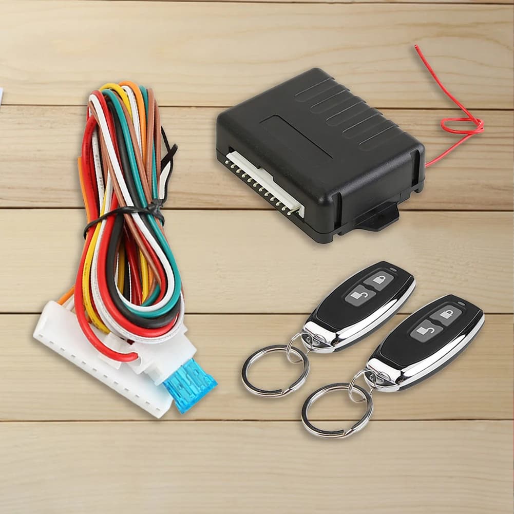 Kit serratura centralizzata remota per auto con sistema di allarme per ingresso senza chiave con telecomando Sistema di accesso senza chiave per serratura 433,92 MHz