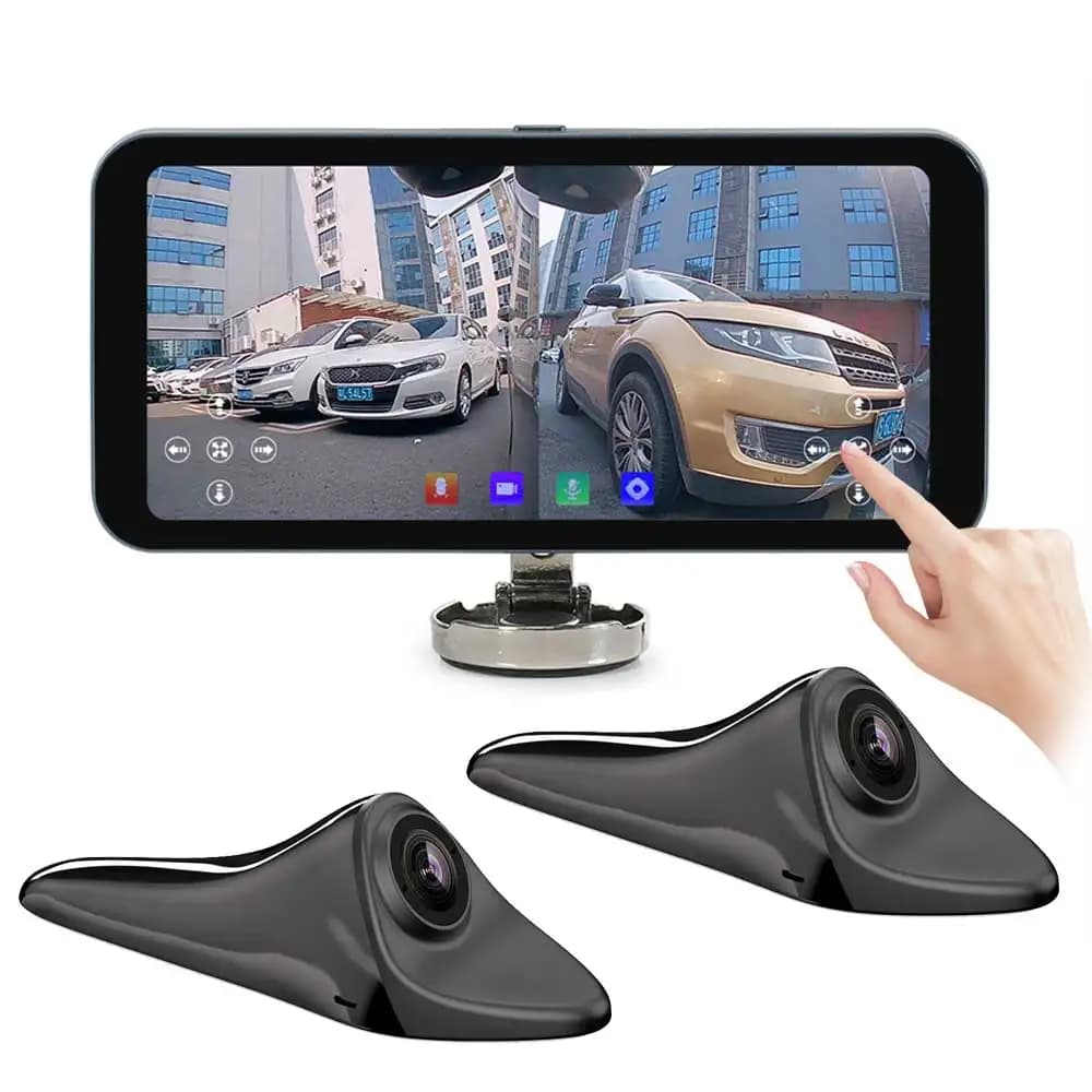 6.25" new display Touch Split for car with blind point alarm system for camera with digital side view AHD 1080P