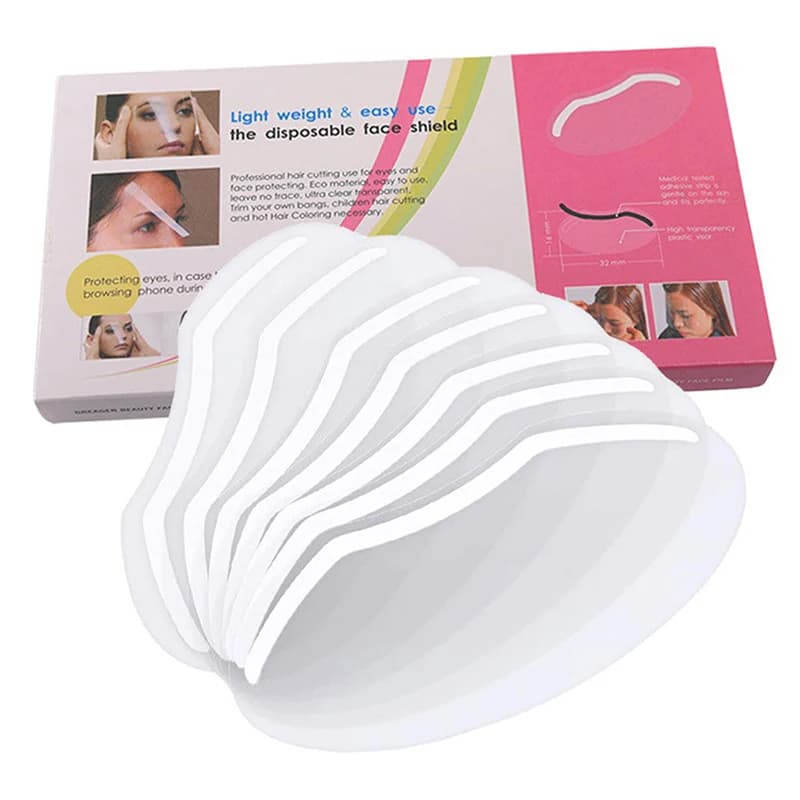 50 pcs Eye protection Hairdresser mask Isolate Haircutting tool Face protection Face mask disposable visor