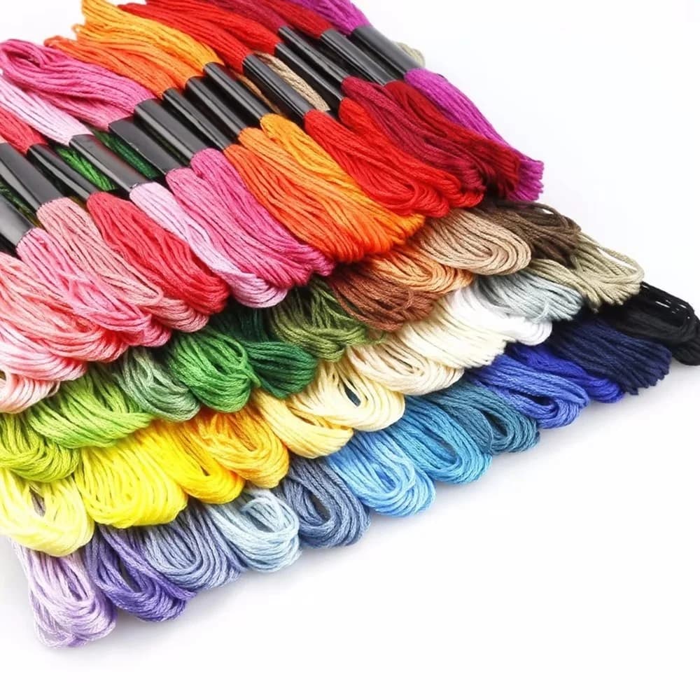 Environmental Protection Cross Stitch Embroidery Thread Branch 50Color Embroidery Thread Polyester Cotton Thread Embroidery Line
