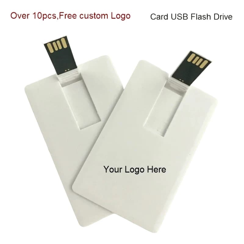 (Oltre 10 pezzi Logo gratuito) Capacità al 100% 4 GB 8 GB 16 GB 32 Gb carta di credito Chiavetta USB logo personalizzato Pendrive creativo di alta qualità