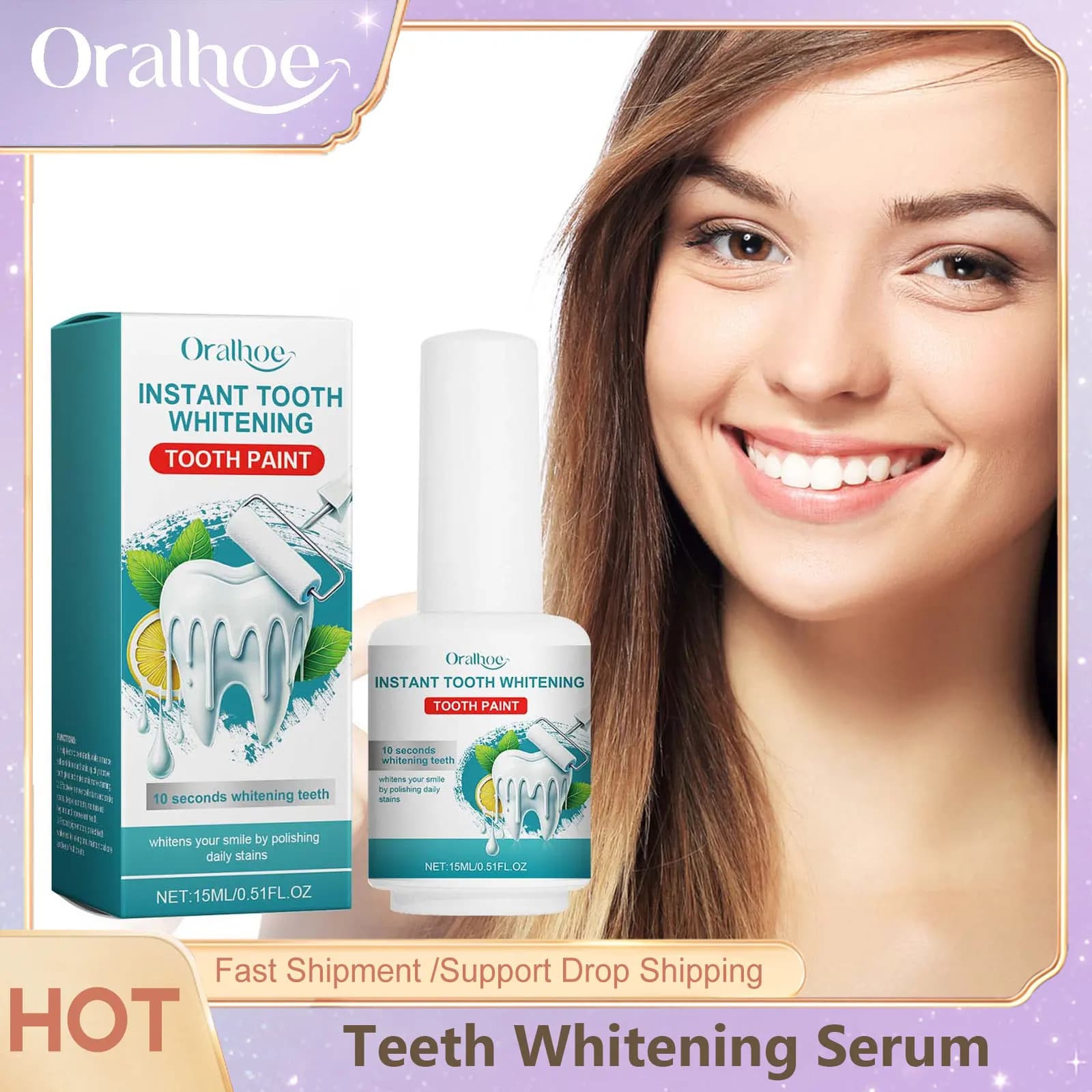 Teeth whitening Essence No sensitivity Reduces yellowing Remove teeth stains Pulisci Siero clearing for mint teeth with bright white smile