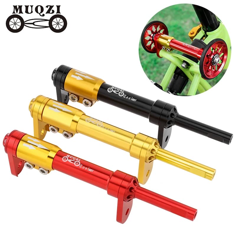 MUQZI Easy Wheels Asta di prolunga Bici pieghevole Easywheel Barra di leva telescopica per bici pieghevole Brompton Dropshipping