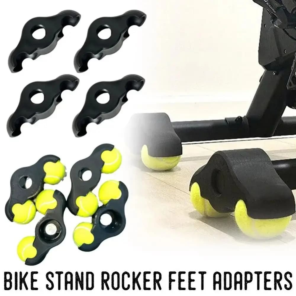 Supporti per Bici da Allenamento Tennis Ball Bike Trainer, Regolabili e Stabili, Protezione per Pavimento Ciclismo, Assorbimento Urti per Wahoo