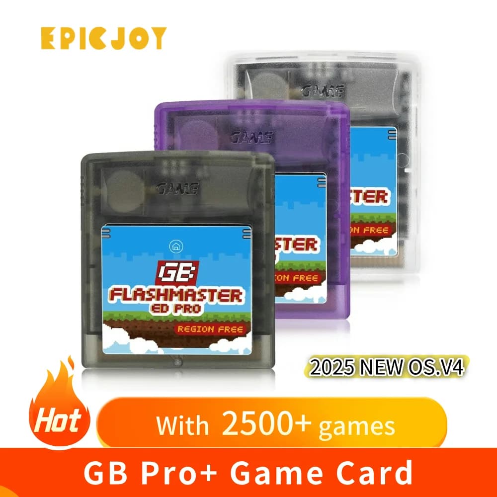 Scheda di gioco GB PRO+ Gameboy OS.V4 2500 in 1 con scheda TF da 8GB per console di gioco GB GBC GBA SP