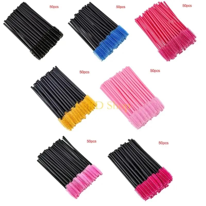L8RD 50pcs for disposable eyelashes mascara sticks applicator spooler professional comb brushes for glasses