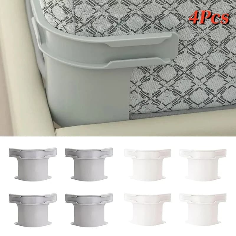 4pcs Bed Sheet Fixing Clip Bed Cover Fastener Quilt Sheet Straps Holder Clips Invisible Non-slip Fixing Device Bedsheet Grippers