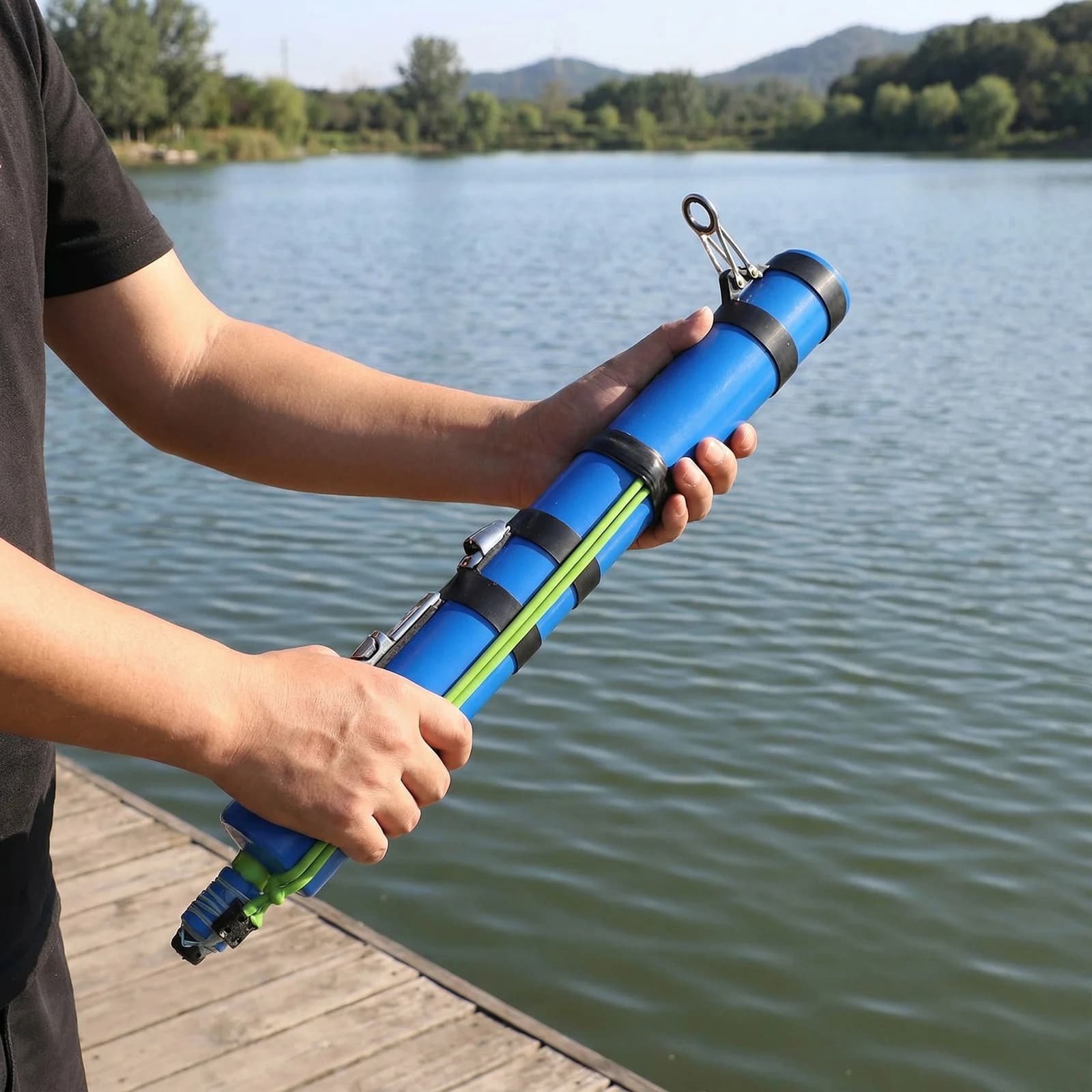 Canna da Pesca a Catapulta Multiuso per Lancio Preciso di Esche, Attrezzatura per Lanciare Esche per Bass, Trota, Pesce Gatto e Acqua Salata