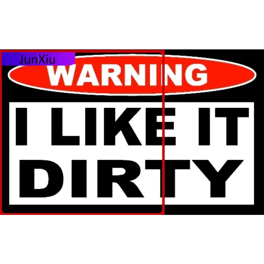Adesivi personalizzati divertenti per casco, elmetto, laptop, cassetta degli attrezzi - Tema 'Warning I Like It Dirty' - Accessori decorativi per Motocross