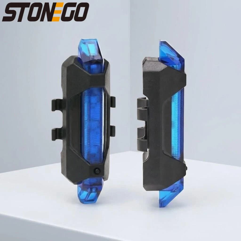 LED Rear Light Waterproof for Bicycle, USB Rechargeable, Mountain Bike Safety Light