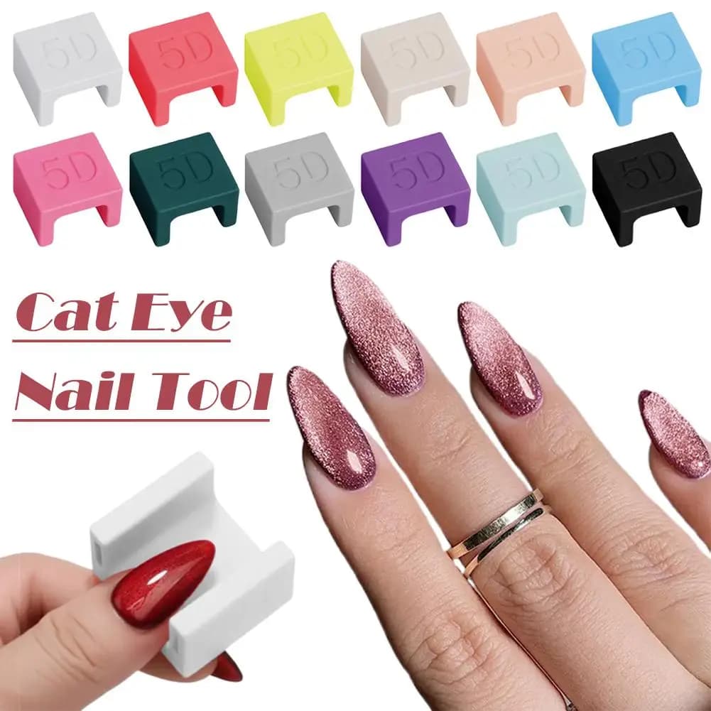 Magnete professionale per unghie Cat Eye, magnetico super resistente per effetto Cat Eye, strumento per smalto gel facile da usare per principianti e nail art