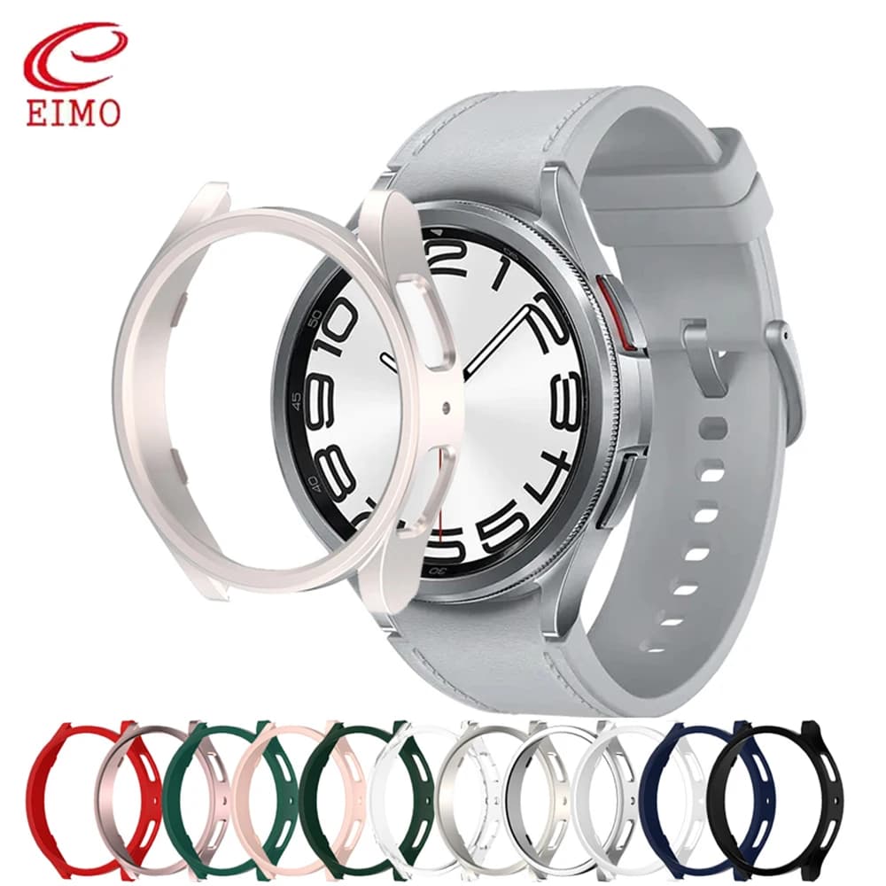 PC Case for Samsung Galaxy Watch 6 40mm 44mm Cover Hollow Frame Protective bumper Galaxy Watch 6 Classic 43mm 47mm accessories