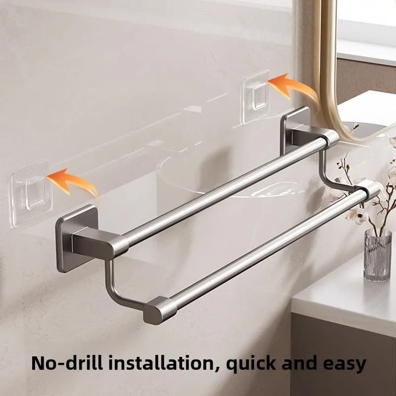 Semplice asciugamano da bagno Ra Hole Punzonatura portaoggetti elfo Porta carta igienica Nessuna perforazione richiesta Organizzatore da cucina
