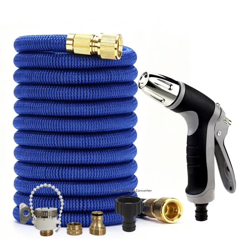 25/150FT Expandable Garden Hose, High-Pressure Water Gun, Spray, Hose Adapter, Suitable For Garden Irrigation Supplies