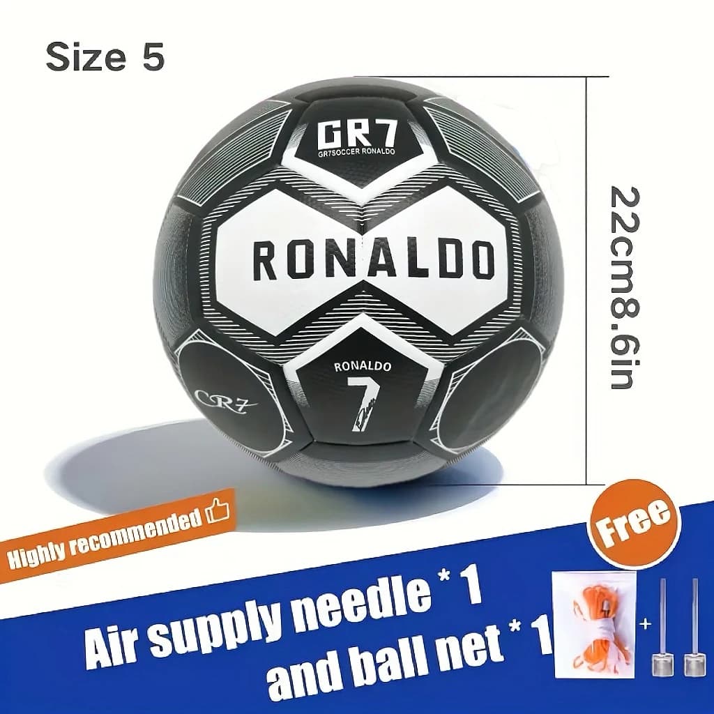 Palloni da Calcio di Alta Qualità, Misura Standard 5, Materiale PU, Senza Cuciture, per Partite all'Aperto, Allenamento di Squadra, Ballon de Football