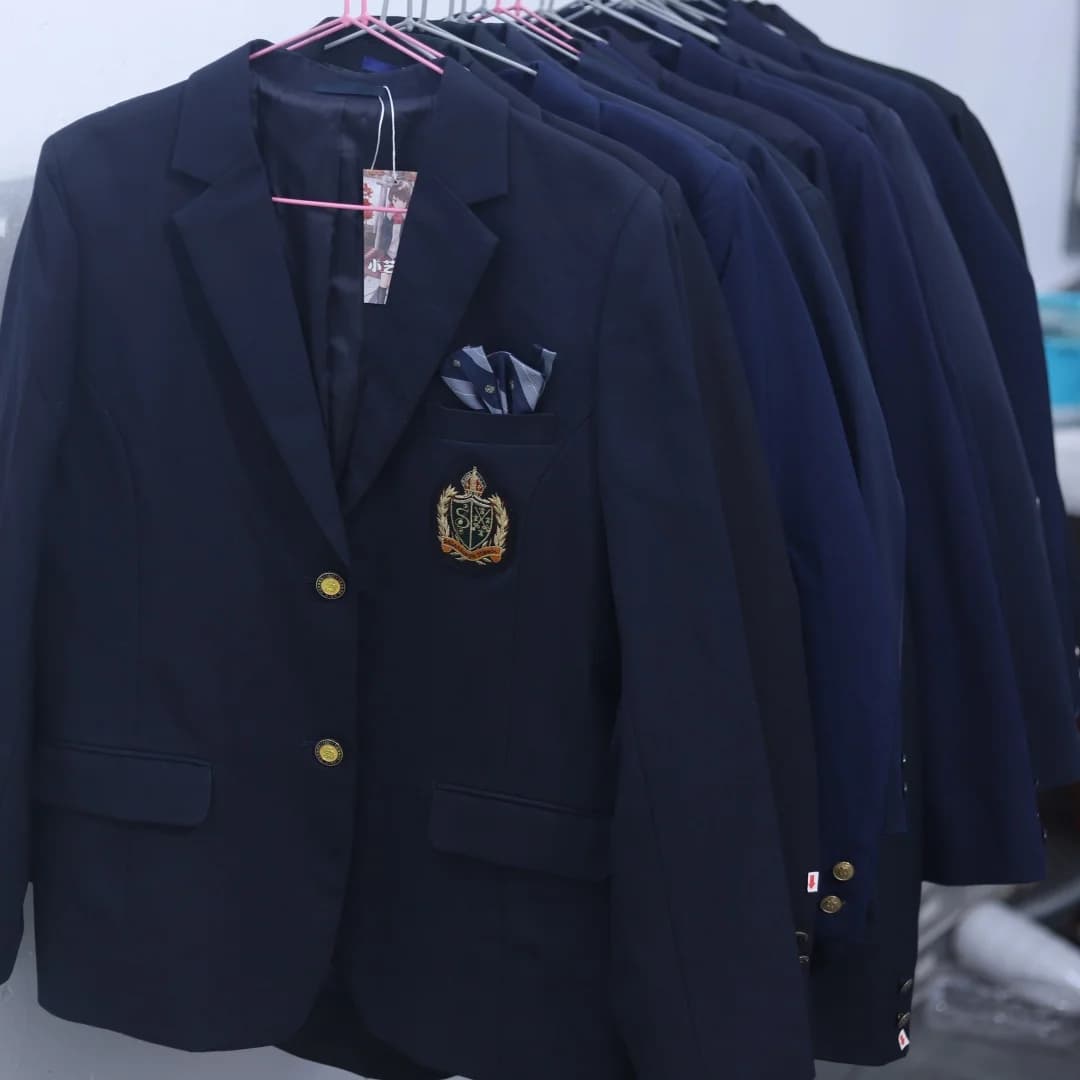 Vintage Japanese Made Single-Button No-Collar Waist-Cinched Princess Line Suit Jacket And Straight-Pant Work Uniform Set