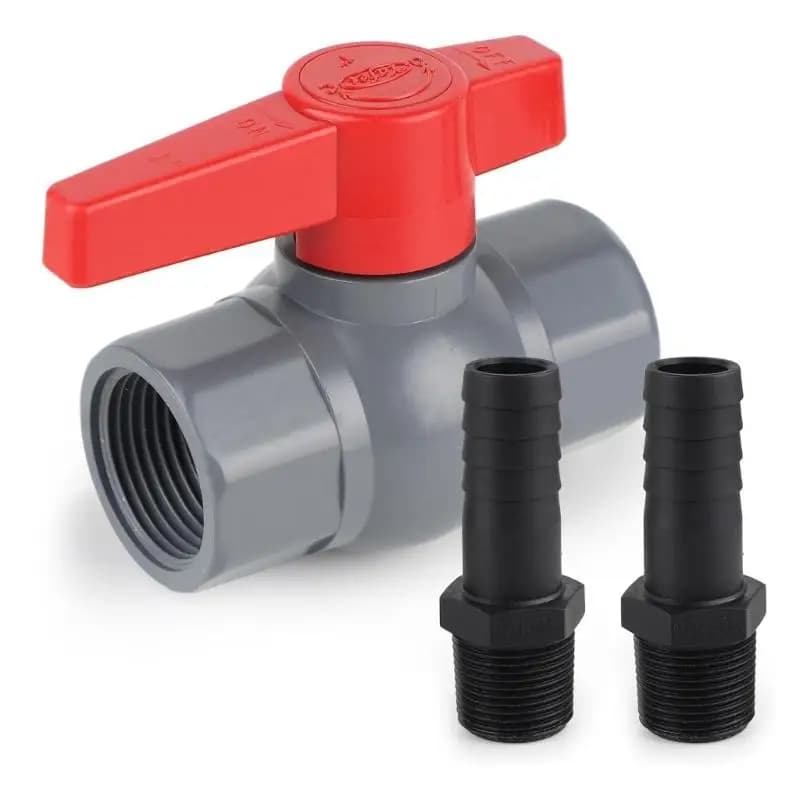 Heavy Duty Plastic Liquid Control Valves For Garden Irrigation D2RD Pipes