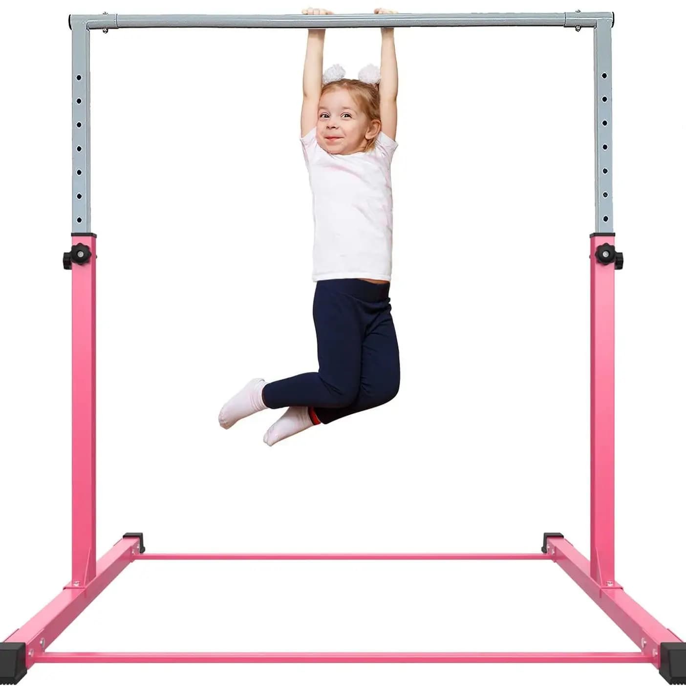 Indoor Training Machine with Single Parallel Bar Adjustable for Children, Exercise Equipment and Student Tractions